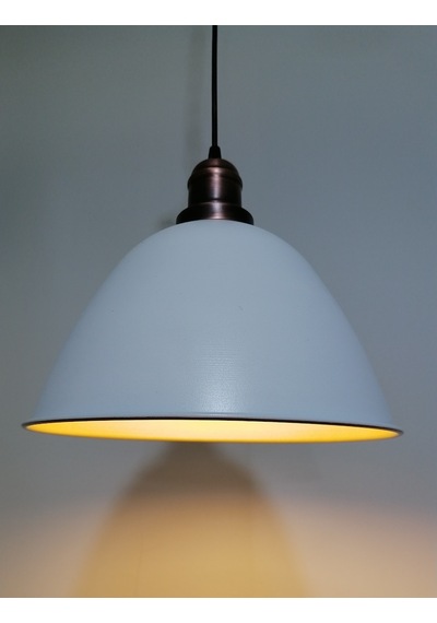 Riolight Retro Beyaz Içi Gold Tekli Metal Sarkıt Çap:28Cm (538289447)