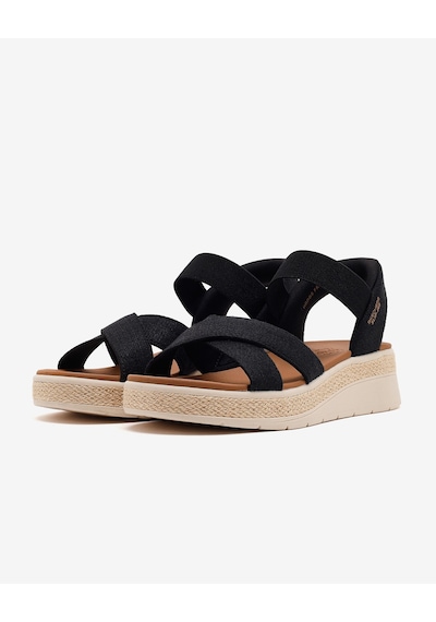 Skechers Bobs Sun Ray Kadın Siyah Sandalet 114417 Blk