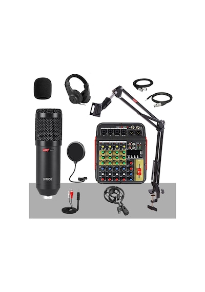 Lastvoice Rec Paket-2 Bm800 Mikrofon Phantomlu Mikser Stand Filtr