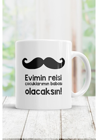 Evimin Reisi Kupa Bardak Beyaz