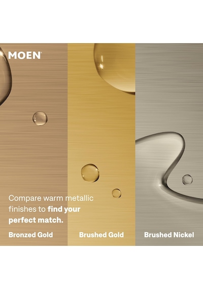 Moen Revyl Bronz Altın Tek Kolu Tek Delikli Modern Banyo Lavabo B Diğer
