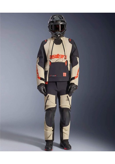 Alpinestars Halo Pro Ds Korumalı Motosiklet Montu Krem Siyah
