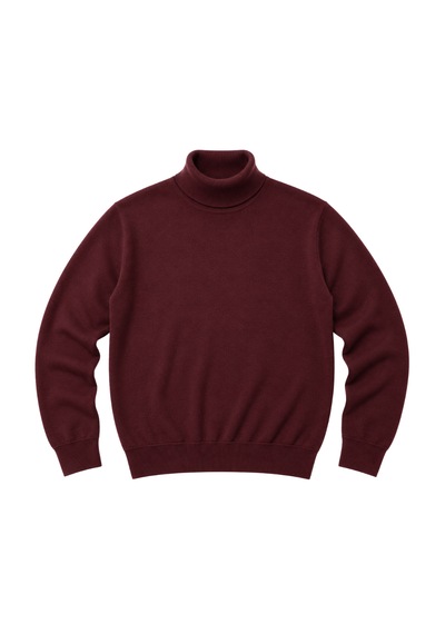 Battalmoda Erkek Büyük Beden Bordo Tam Balıkçı Triko Kazak 3xl-4xl-5xl-6xl