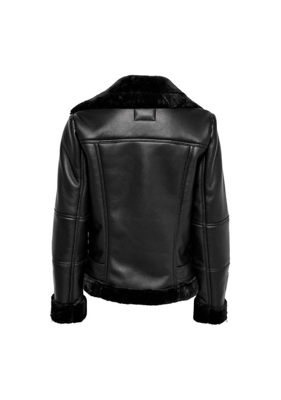 Only 15260002-22k Onlagnete Faux Leather Bıker Jkt Otw Kadın Piu Ceket 15260002-R4306 Siyah