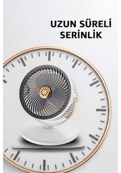 Torima F47 Şarjlı 5 Kademeli Taşınabilir Ayarlanabilir Kablosuz Sessiz Vantilatör