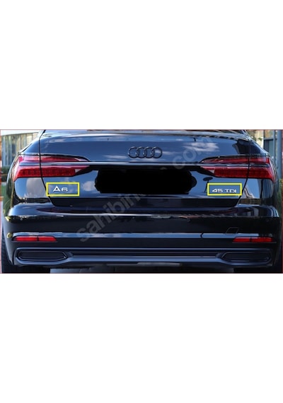 Audi A6 Ve 45 Tdı Krom Bagaj Yazısı Seti 2'li Paket