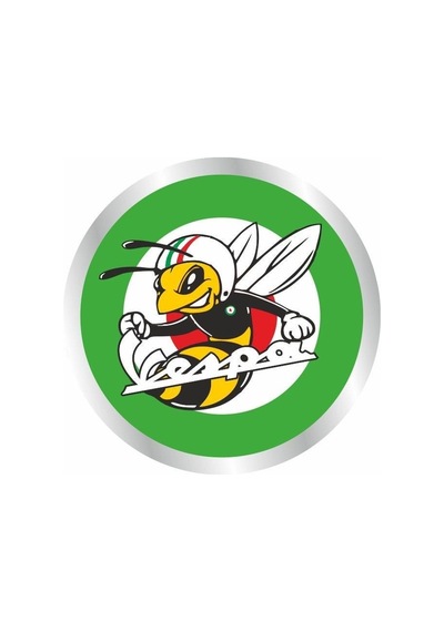 Wespa Uyumlu Yuvarlak Logo Damla Stıcker Çok Renkli