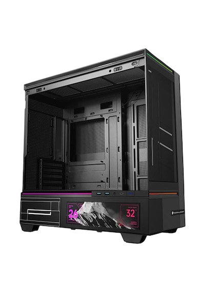 Thermalright Tl-m10 Vision Black Argb Temperli Cam Mid Tower Matx Gaming Kasa