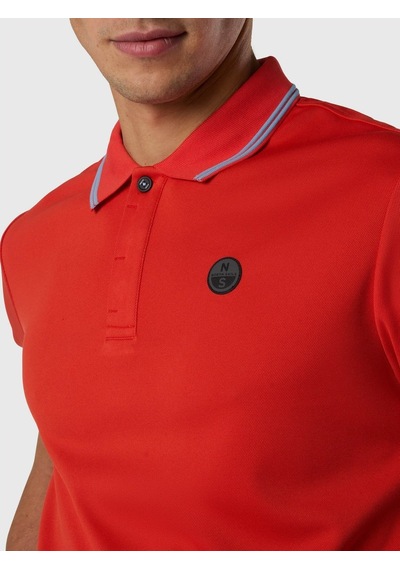North Sails Kısa Kollu Erkek Polo Yaka T-shirt-33496 Kırmızı