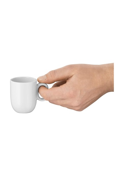 Barista 4 Parça Espresso Fincan Takımı, 2 Adet 60 Ml Espresso Fincanı Ve 2 Fincan Tabağı, Porselen, Bulaşık Makinesinde Yıkanabilir Çok Renkli