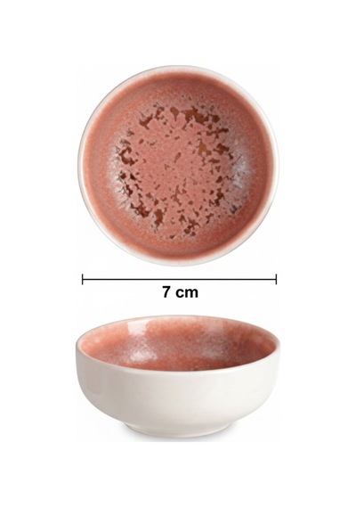 12'li Coupe Shape Rosa Bal Kasesi 7 Cm Şık Ve Modern Porselen Sunum Kasesi Krem