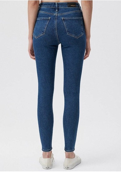 Mavi Serenay Dark Gold Shape Lacivert Kadın Kot Pantolon M100980-33687