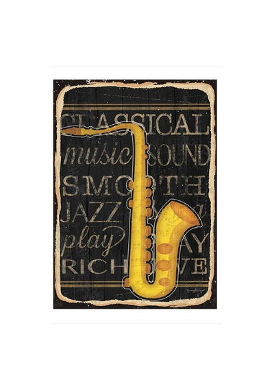 Bedeko Klasik Jazz Müziği Art Mdf Poster