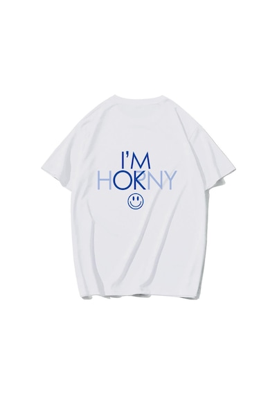 Brz Collectıon Brz Collection Unisex Oversize I'm Ok : T-shirt Beyaz