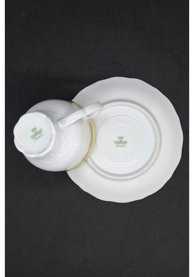 Mitterteich Yeşil Alman Porselen Kahve Fincanı 150 Ml