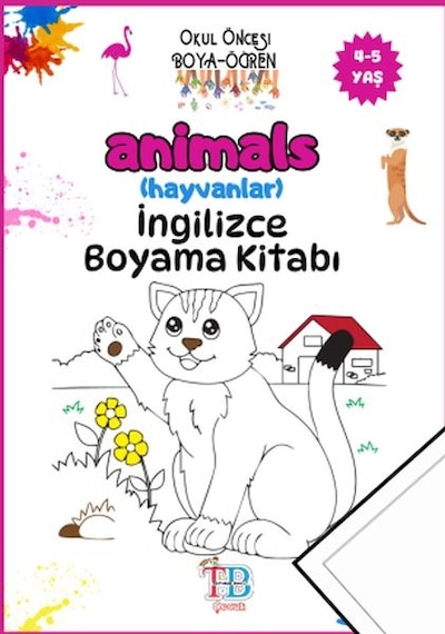 Animals Hayvanlar Boyama Kitabı