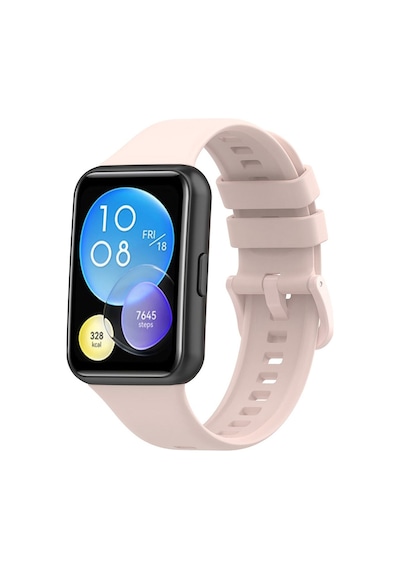 Huawei Watch Fit 2 Uyumlu Kordon Tam Uyumlu Pimli Silikon Kordon Kayış