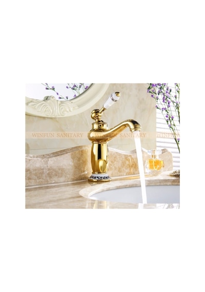 Banyo Lavabo Bataryası Altın