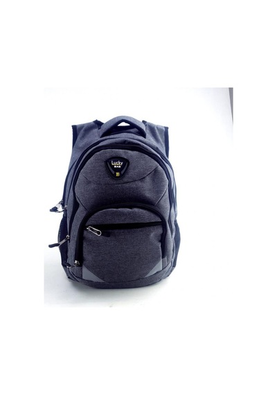 Lucky Bag Gri Genç Lise Ortaokul İlkokul Okul Çantası Günlük Çanta Gri