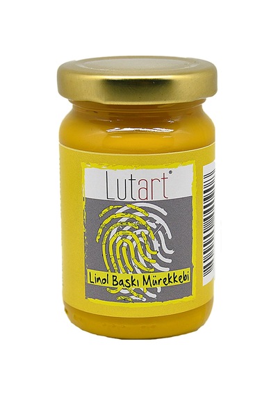 Lutart Su Bazlı Linol Baskı Mürekkebi 100Ml Sarı