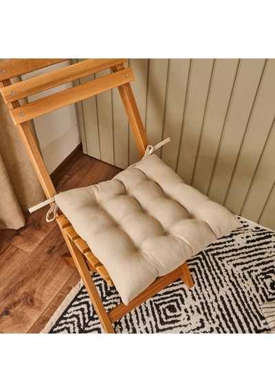 Soft Traum Sandalye Minderi - Bej - 40x40 Cm Çok Renkli