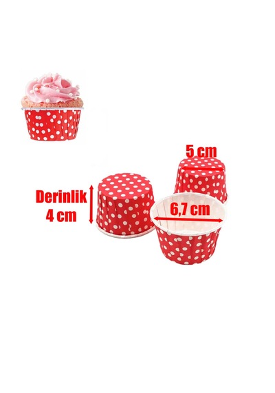 100 Adet Puantiyeli Kırmızı Büyük Boy Pet Kapsül Cupcake Muffin Kek Vb. Kalıbı Ebat: 6,7 Cm X 4 Cm X 5 Cm Puantiyeli Kırmızı 100 Adet Puantiyeli Kırmızı Büyük Boy Pet Kapsül Cupcake Muffin Kek Vb. Kalıbı Ebat: 6,7 Cm X 4 Cm X 5 Cm Puantiyeli Kırmızı