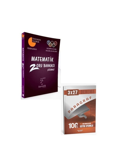2027 Karekök 2027 Matematik Zoru Bankası Çözümlü+anla Kazan Paragraf Deneme