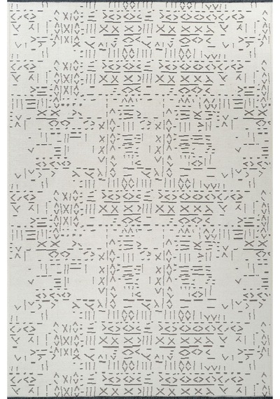Modern Desenli Dekoratif Yıkanabilir Şönil Dokuma Saçaklı Kaymaz Taban Salon Mutfak Halı Kilim Krem