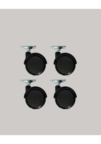 Mey İthalat Kilitsiz Mini Tekerlek Ayak 4 Cm 4 Lü Set Kolay Montaj Çok Renkli