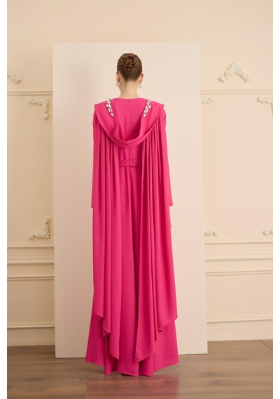 Senna Jewel Dress Fuşya Fuşya