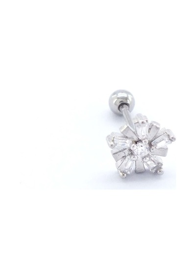 Ferizz 316l Çelik Zirkon Taşlı Çiçek Piercing Prc-176