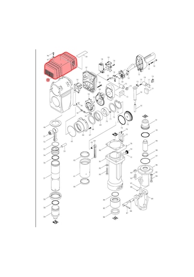 Makita HM1810 Yuva Kapağı Ürün Kodu 419324-7