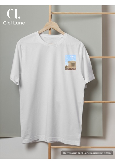 Nevermind Unisex Kadın Erkek Athens Acropolis Baskılı Özel Tasarım Oversiz Beyaz Nevermind Unisex Kadın Erkek Athens Acropolis Baskılı Özel Tasarım Oversiz Beyaz