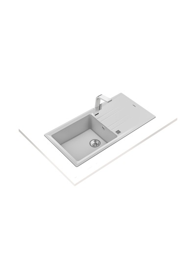 Teka Stone 60 L-Tg Tek Hazneli Tek Damlalıklı Tegranite Eviye - Beyaz - 115330012