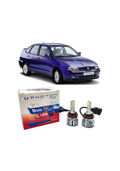 Seat Cordoba Led Xenon Uzun Far Ampulü H1 Duo Yeni Seri Beyaz 1999-2003