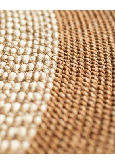 Madame Coco Alsace Yuvarlak Kilim 120 CM Naturel - Krem