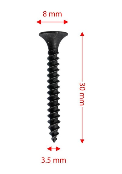 Rox 0343 Ahşap Şerit Vidası 3.5x30 Mm 1000 Adet Vida 3.5 x 30 MM
