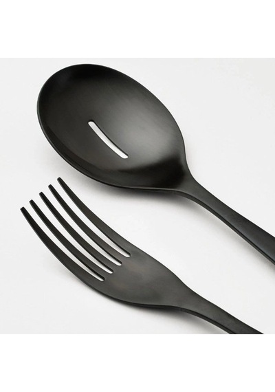 Ikea Tıllagd Salata Servis Seti 24 Cm Mat Siyah