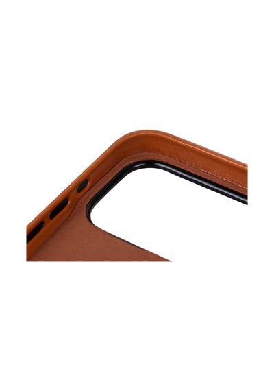 Bloomcase Premium Mono Urban Tan Apple iPhone Uyumlu 17 Pro Max/ 18 Pro Max 6.9" Hakiki Deri Magsafe Kılıf Taba
