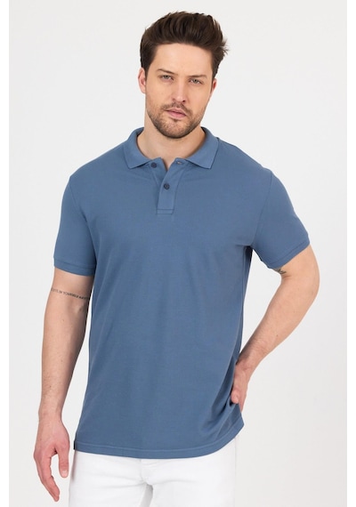 Nemonti Premium Penye Polo Yaka T-shırt Turkuaz