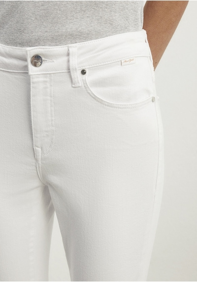 Mavi - Tess Beyaz Gold Luxury Jean Pantolon 100328-81360 Beyaz