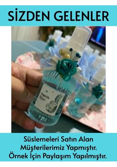 Okyanus Mavisi Rengi Boş Plastik Şişe 50 Adet 50 Ml Kolonya Söz Nişan Düğün Nikah Paw18mavi 37791456
