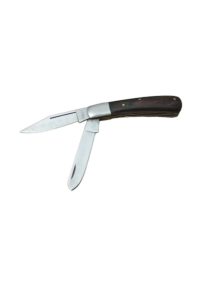 K-29 Falkon Çiftli Kamp Çakı 14 Cm - Ahşap Sap, Manuel Çok Renkli