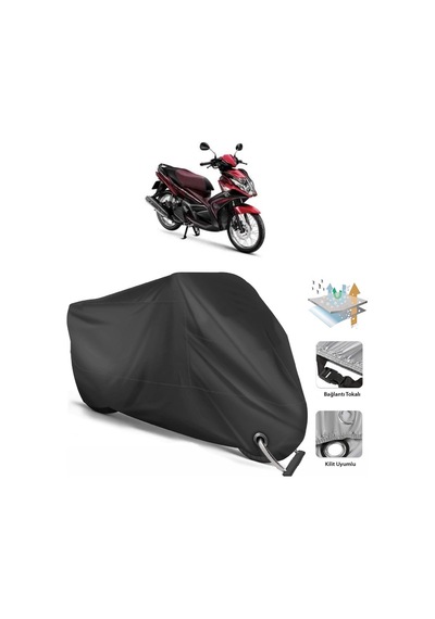 Yamaha Nouvo Motosiklet Branda (Bağlantı, Kilit Uyumlu)-Siyah (457276426)