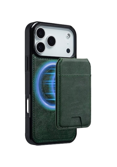 Teleplus Apple Uyumlu iPhone 17 Pro Kılıf Capella L3 Serisi Mıknatıslı Kartlıklı 2-1 Kapak