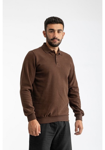Qwerty Sweat Polo Yaka Clasıc Çok Renkli