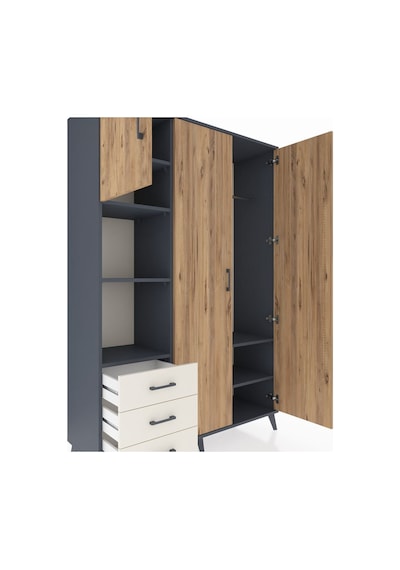 Hyperion Dolap 6 Raflı 3 Çekmeceli Tek Askılı 132x44x195 Antrasit-çam/aytaşı Atlas Çam/aytası Hyperion Dolap 6 Raflı 3 Çekmeceli Tek Askılı 132x44x195 Antrasit-çam/aytaşı Atlas Çam/aytası