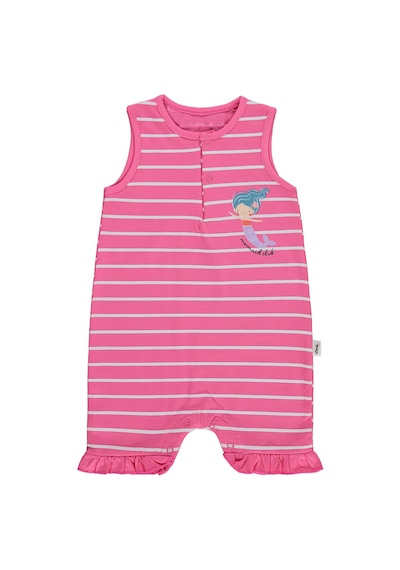 Civil Baby Çizgi Emp Deniz Kızı Baskılı 6-18 Ay Tulum - Fusya Fuşya