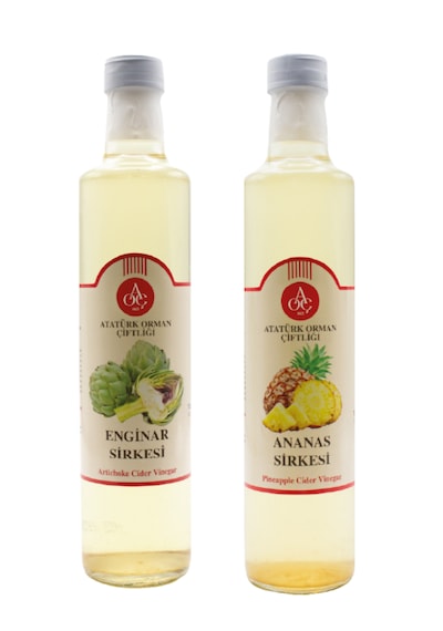 Atatürk Orman Çiftliği Enginar Ve Ananas Sirkesi 2 Li Set 2 X 500 Ml