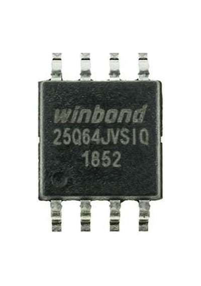 Winbond W25q64jvsıq 64m-bit Seri Flash 3.3v Spı Hafıza Entegresi 32768 Sayfa Uniform 4kb Sop8